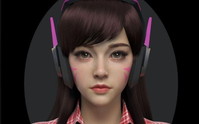 DVA美女唯美脸部模型