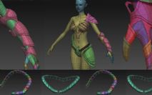 zbrush4r6模型分组归类教程